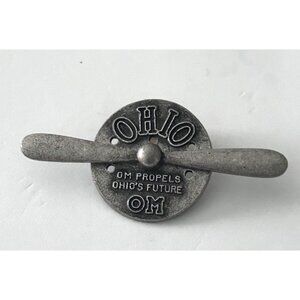 Vintage Odyssey of the Mind Ohio Spinning Propeller Lapel Pin